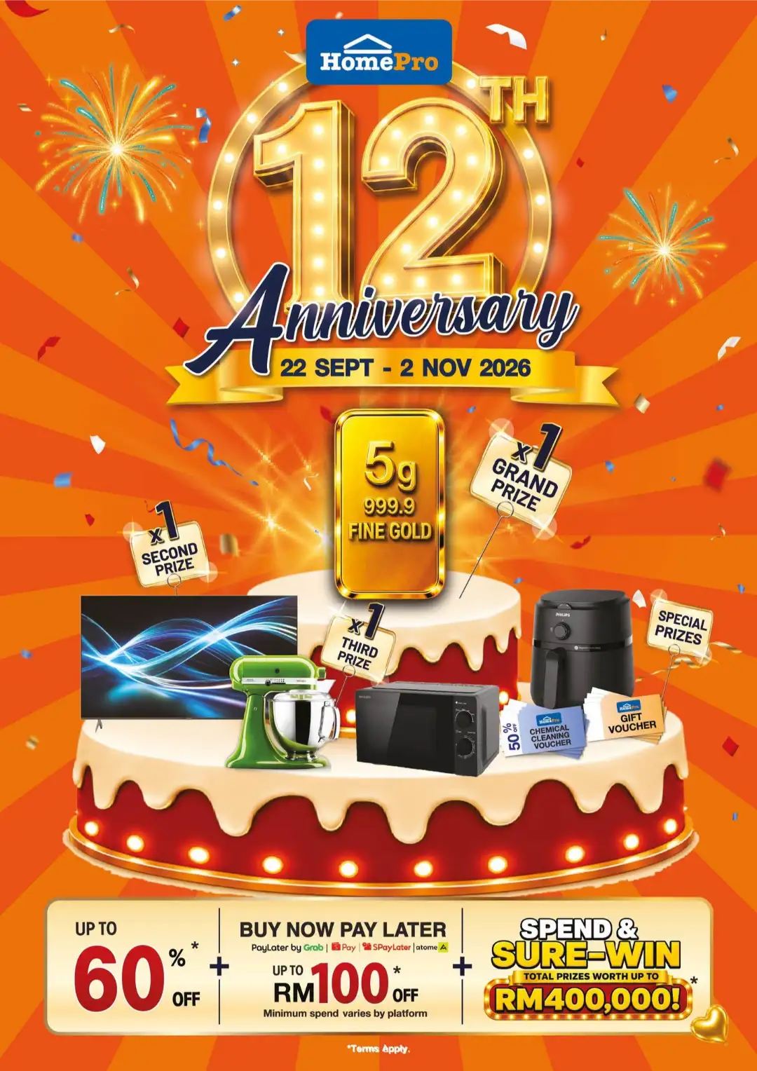 HomePro 12th Anniversary | Offers & Promotions page 1