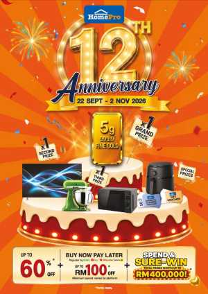 HomePro 12th Anniversary | Offers & Promotions flyer cover