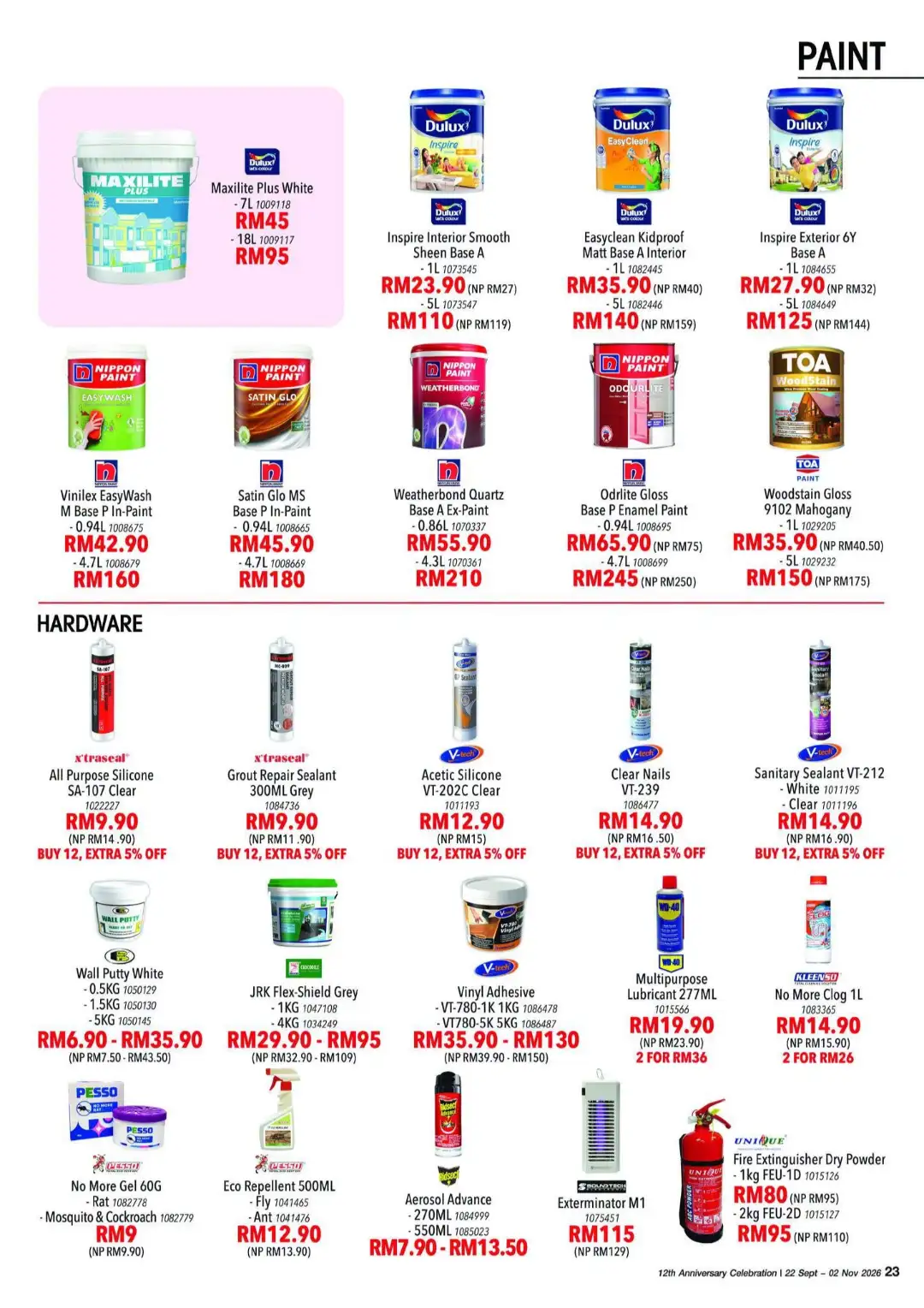 HomePro 12th Anniversary | Offers & Promotions page 23