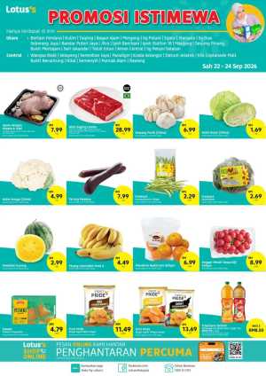Lotus's Promosi Istimewa | Fresh Food & Grocery Offers flyer cover