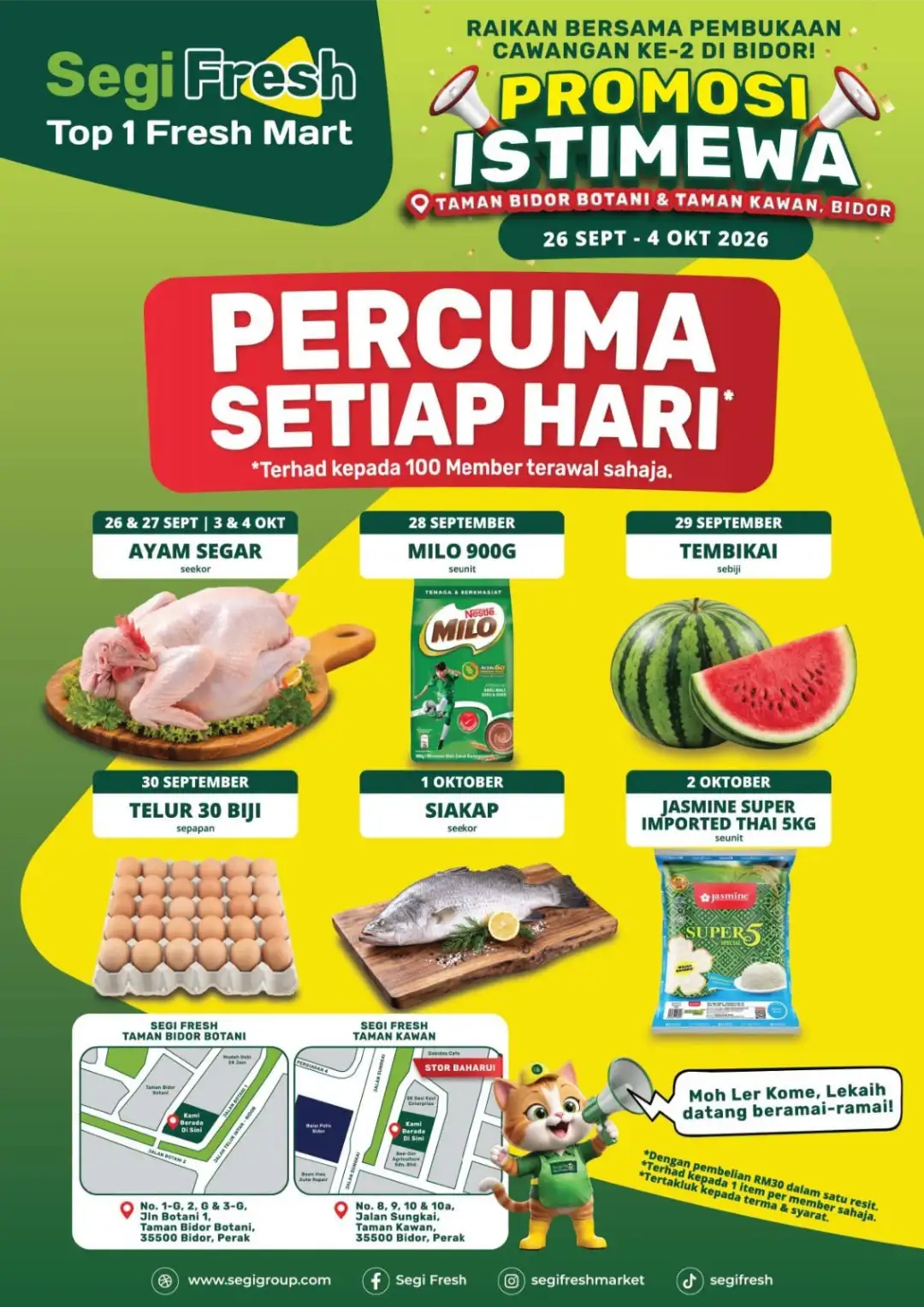 Segi Fresh Bidor Opening Promosi Istimewa | Fresh Deals page 1