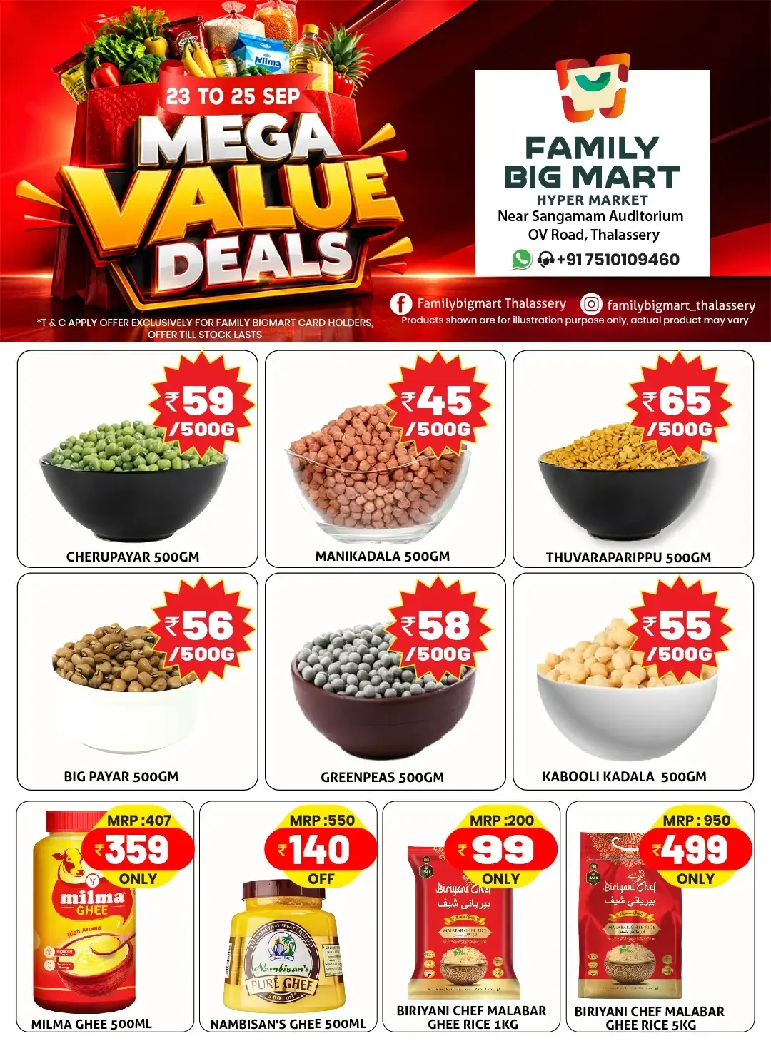 Family Big Mart Thalassery Mega Value Deals page 1