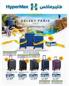 HyperMax Delsey Paris Luggage Sale | Travel Offers flyer cover