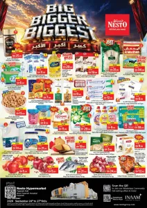 Nesto Fujairah Mall Big Bigger Biggest Deals flyer cover