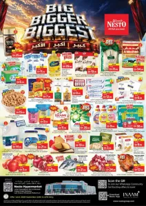 Nesto Hypermarket Ras Al Khaimah Big Bigger Biggest Deals flyer cover