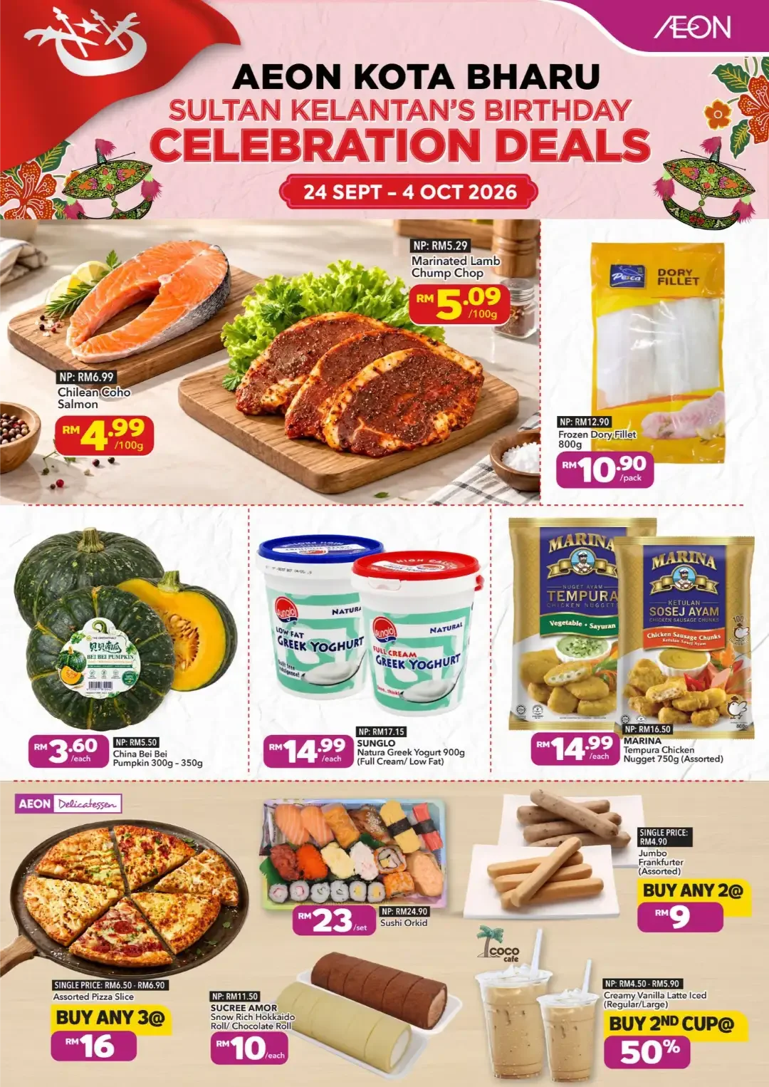 AEON Kota Bharu Sultan Kelantan Celebration Deals page 1