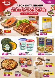AEON Kota Bharu Sultan Kelantan Celebration Deals flyer cover