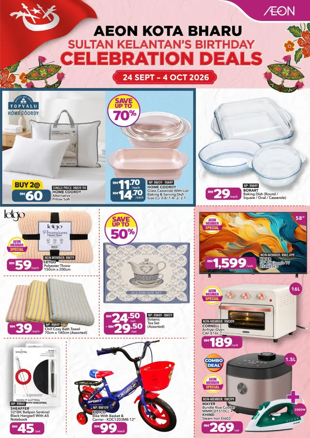AEON Kota Bharu Sultan Kelantan Celebration Deals page 3