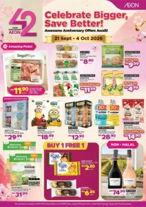 AEON 42nd Anniversary Celebration Deals | Offers & Deals flyer cover