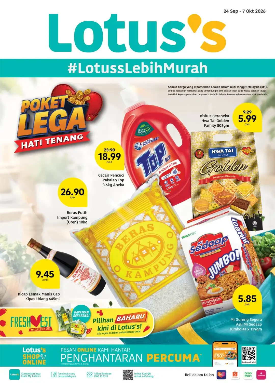 Lotus's Poket Lega Hati Tenang Promotion | Latest Catalogue page 1