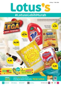 Lotus's Poket Lega Hati Tenang Promotion | Latest Catalogue flyer cover