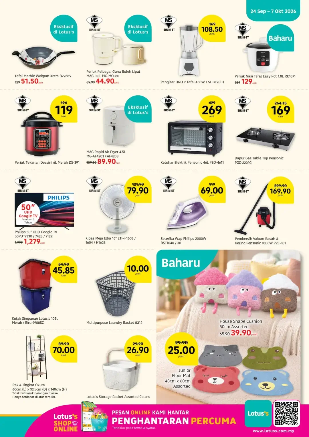 Lotus's Poket Lega Hati Tenang Promotion | Latest Catalogue page 13