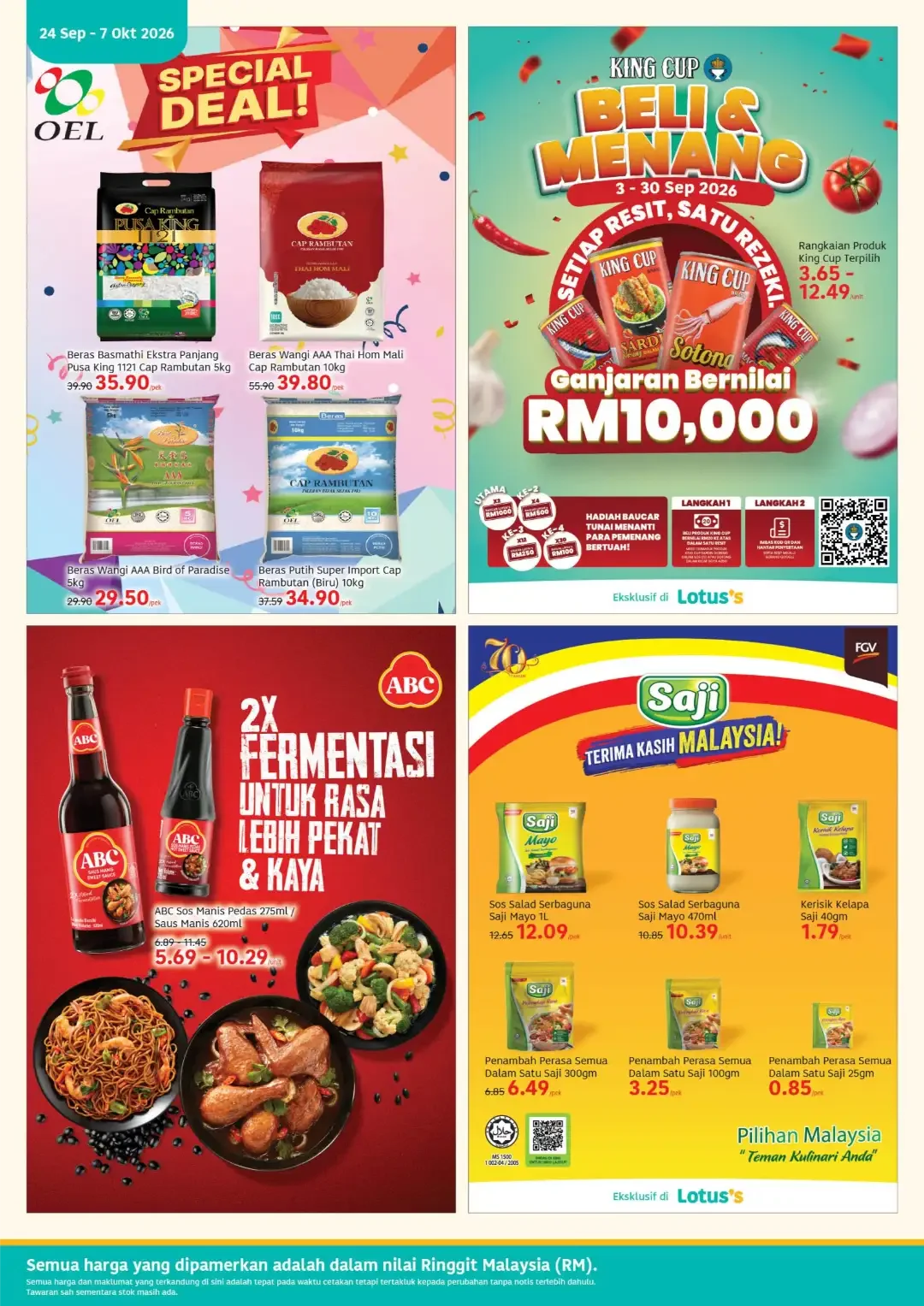 Lotus's Poket Lega Hati Tenang Promotion | Latest Catalogue page 20
