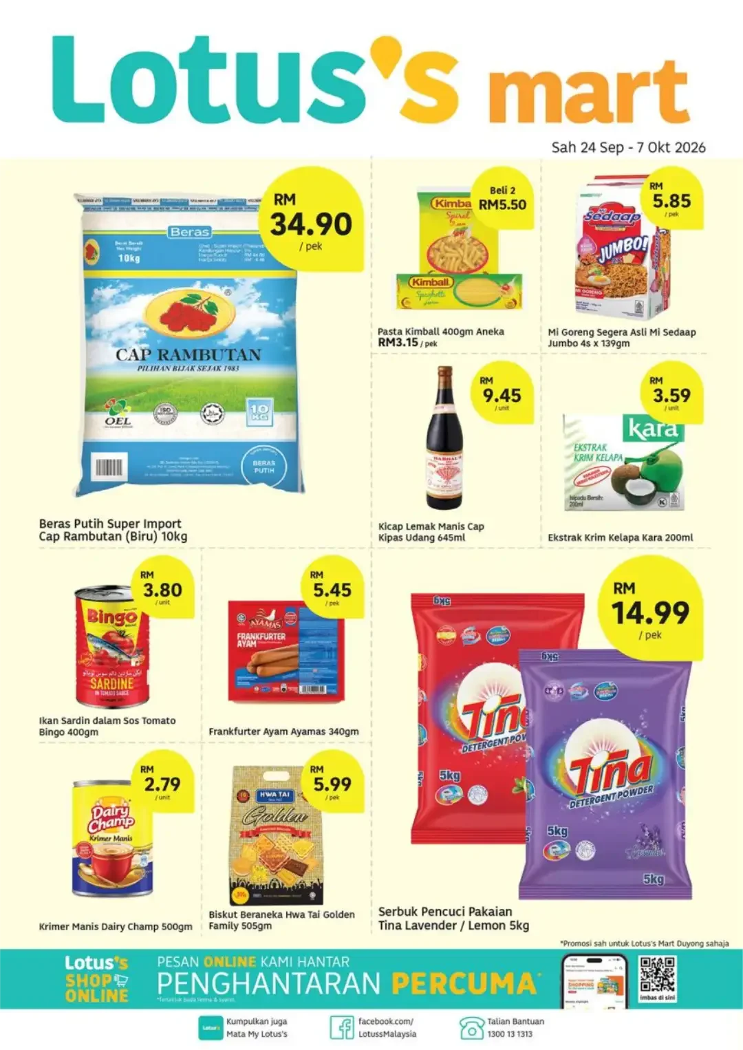 Lotus's Mart Duyong Weekly Promotion & Catalogue page 1