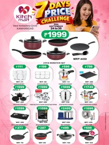 Kitchmart 7 Days Price Challenge | Kitchenware Offers flyer cover