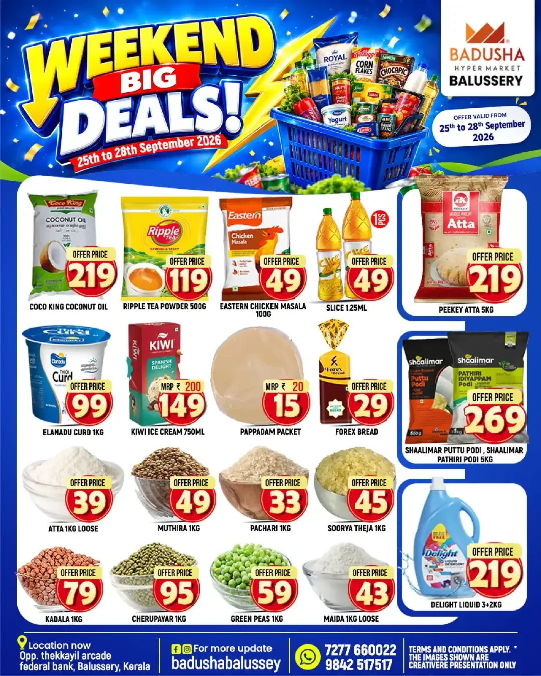 Badusha Hyper Market Balussery Weekend Big Deals page 6