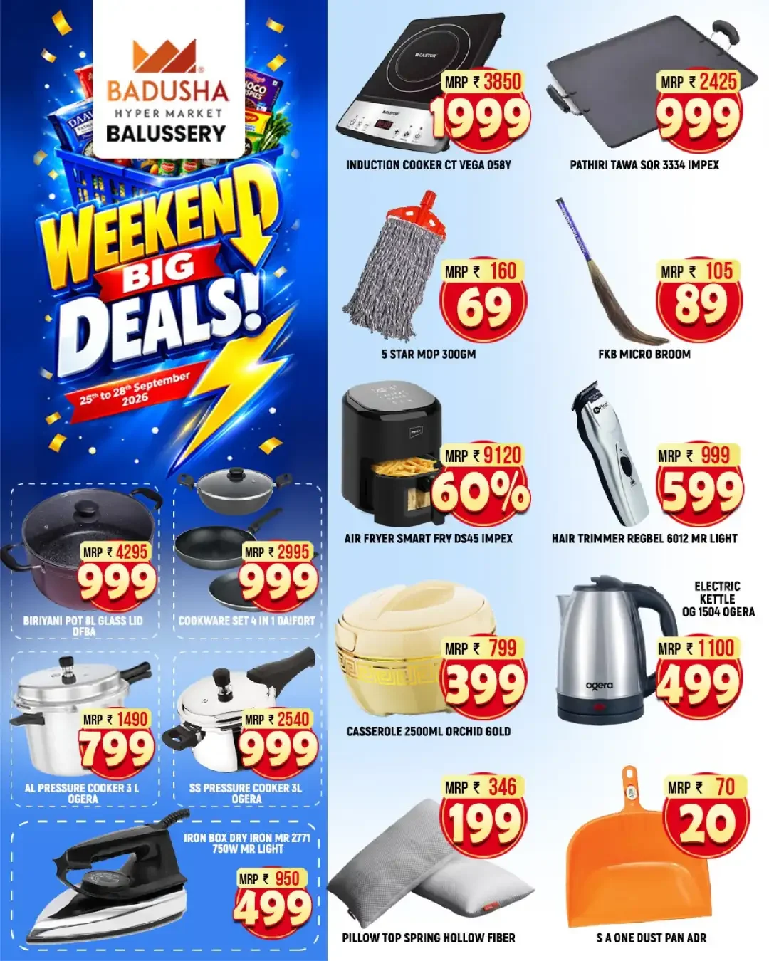 Badusha Hyper Market Balussery Weekend Big Deals page 9
