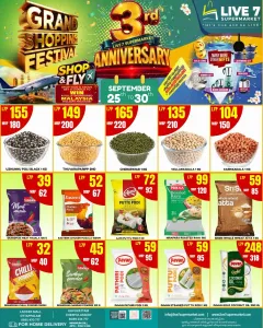 Live 7 Supermarket Shopping Festival Deals flyer cover
