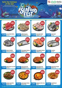 LuLu Daily Kottiyam Seafood Fest Special Offers flyer cover