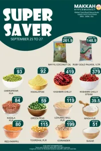 Makkah Hypermarket Mega Saver Sale | Offers & Deals flyer cover