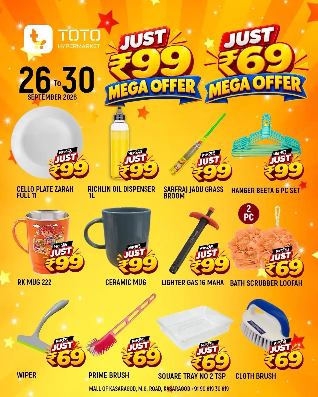 TOTO Hypermarket Kasaragod Just ₹69 Mega Offer page 7