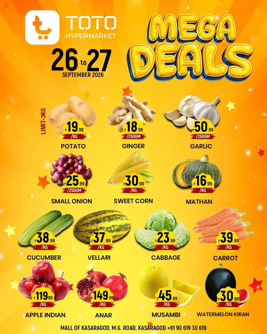 TOTO Hypermarket Kasaragod Just ₹69 Mega Offer page 8