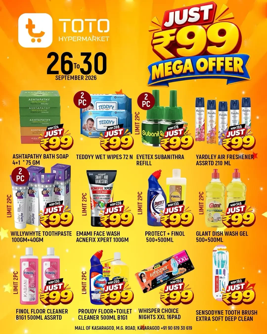TOTO Hypermarket Kasaragod Just ₹69 Mega Offer page 4