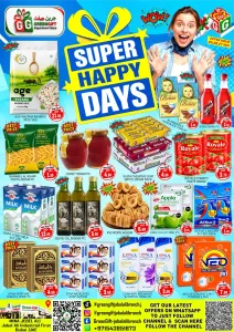 Green Gift Super Happy Days | Latest Offers flyer cover