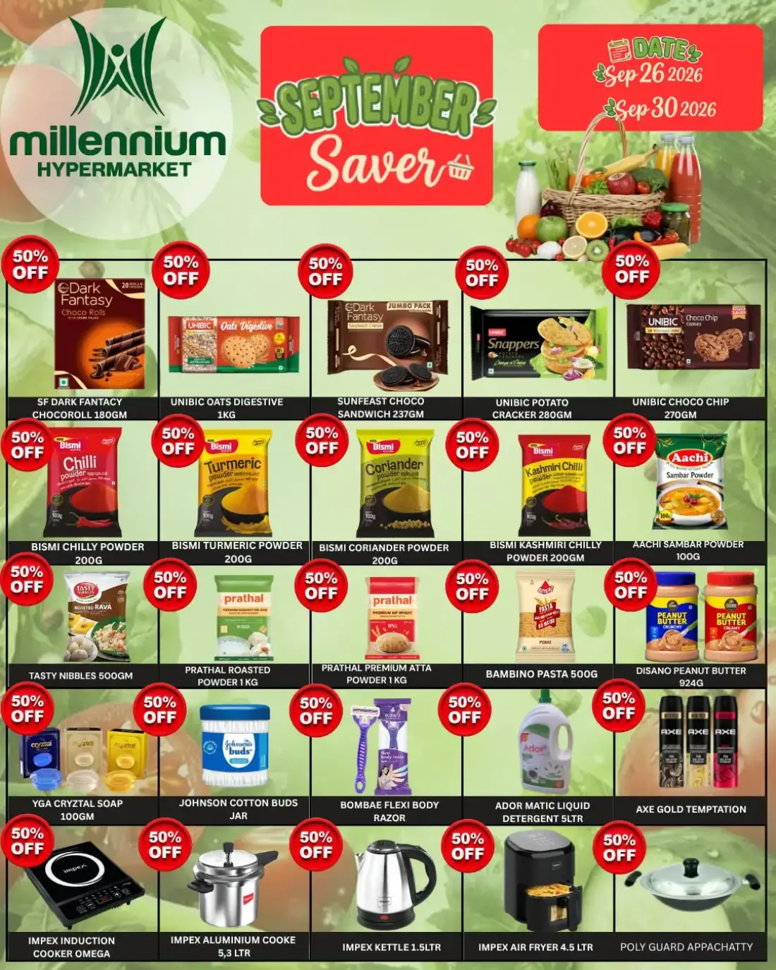 Millennium Hypermarket September Saver Deals page 1