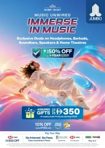 Jumbo Music Unwired Deals | Electronics & Audio Offers flyer cover