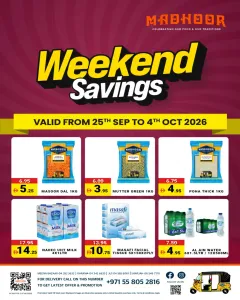 Madhoor Weekend Savings | Offers & Deals flyer cover