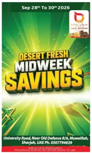 Super Bonanza Muweillah Midweek Savings | Offers flyer cover