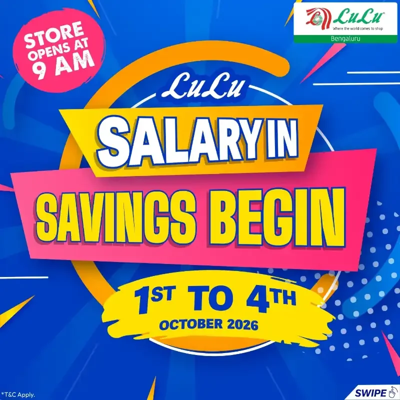 Salary In Savings Begin | LuLu Bengaluru Offers page 1