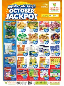 October Jackpot | Mark & Save Barka flyer cover