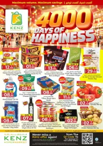 4000 Days of Happiness | Kenz Hypermarket Offers flyer cover