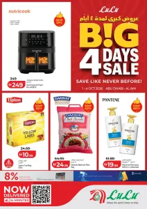 Big 4 Days Sale | Lulu Offers Abu Dhabi & Al Ain flyer cover