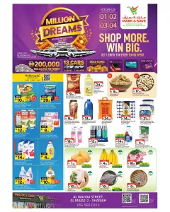 Million Dreams Offers | Mark & Save Sharjah flyer cover