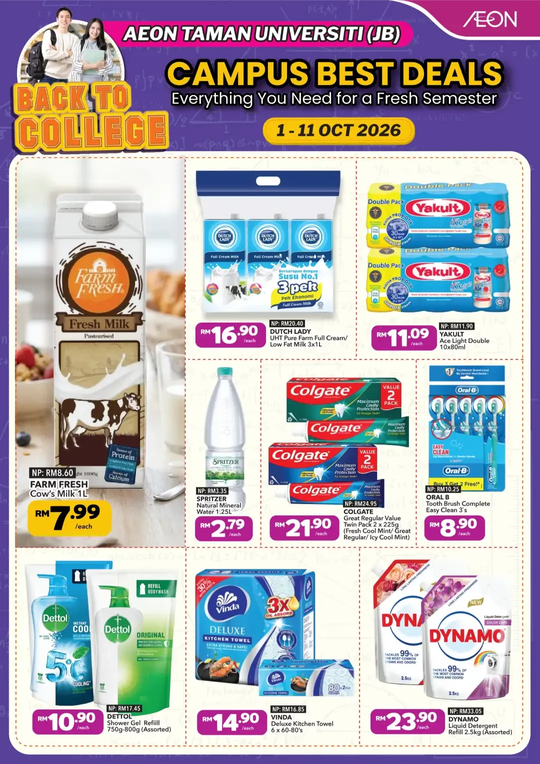 Campus Best Deals Promotion & Catalogue | AEON page 1