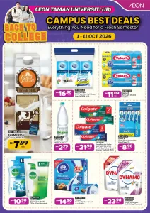 Campus Best Deals Promotion & Catalogue | AEON flyer cover
