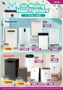 Air-Mazing Haze Fighters Promotion & Catalogue | AEON flyer cover