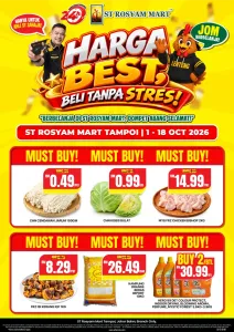 Harga Best Member Promotion & Catalogue | St Rosyam Mart flyer cover