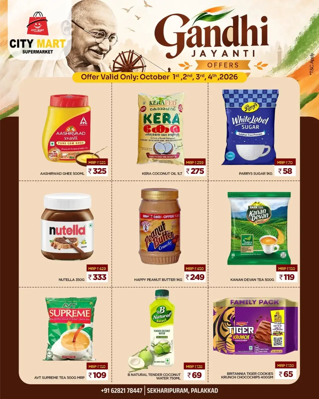 Gandhi Jayanti Offers | City Mart Palakkad page 1