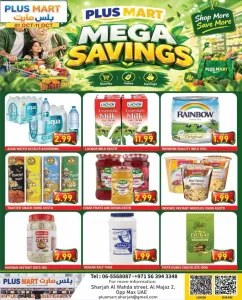 Mega Savings Offers | Plus Mart Sharjah flyer cover