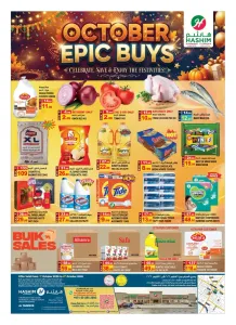 October Epic Buys | Hashim Hypermarket Sharjah flyer cover
