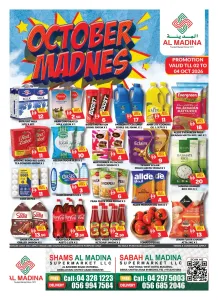 October Madness Offers | Al Madina Dubai flyer cover
