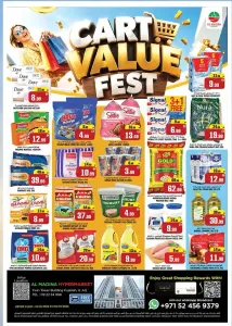Cart Value Fest | Al Madina Hypermarket Fujairah Offers flyer cover