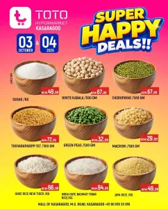 Super Happy Deals | TOTO Hypermarket Kasaragod flyer cover