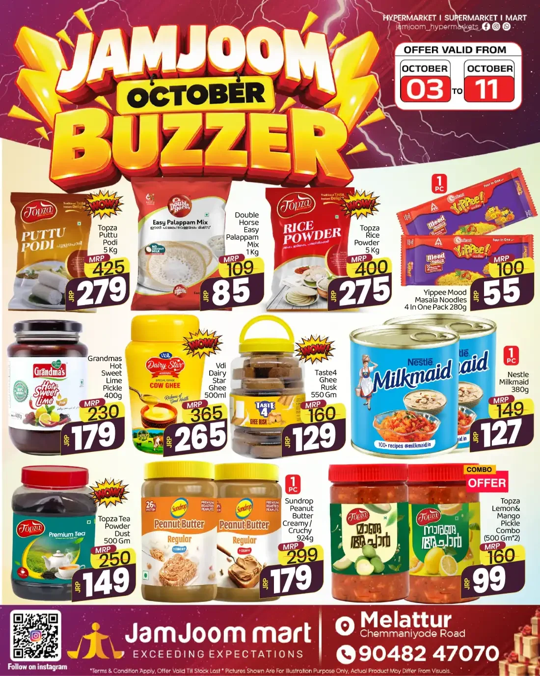 October Buzzer | JamJoom Mart Melattur Offers page 1