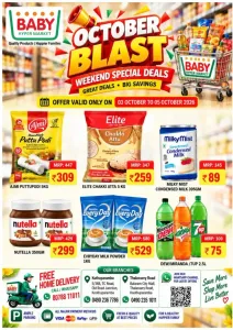 October Blast | Baby Hyper Market Offers flyer cover