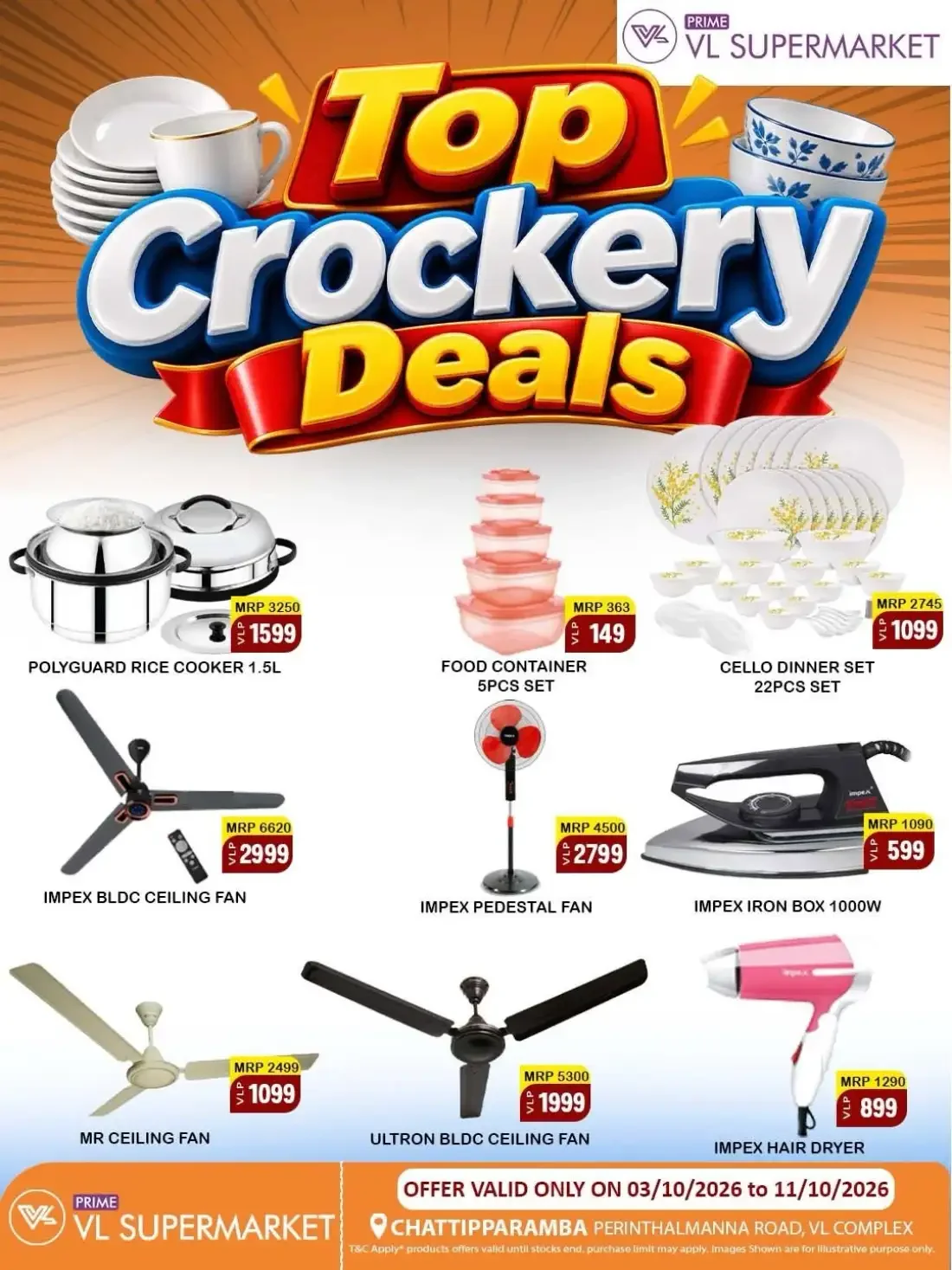 Top Crockery Deals | VL Supermarket Chattiparamba page 3